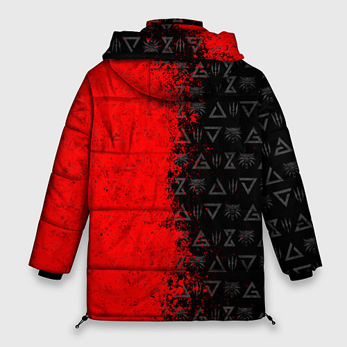 Женская зимняя куртка THE WITCHER 9 / 3D-Красный – фото 2