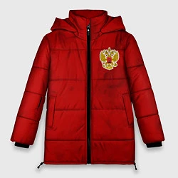 Куртка зимняя женская СБОРНАЯ РОССИИ 2021 ФОРМА, цвет: 3D-черный