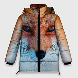 Куртка зимняя женская Мордочка лисы, цвет: 3D-светло-серый