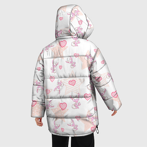 Женская зимняя куртка Лисички / 3D-Черный – фото 4