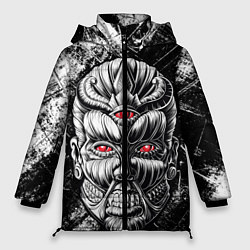 Куртка зимняя женская Атака титанов: титан, цвет: 3D-черный