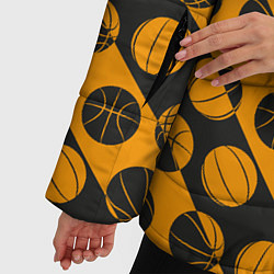 Куртка зимняя женская Баскетбол, цвет: 3D-черный — фото 2