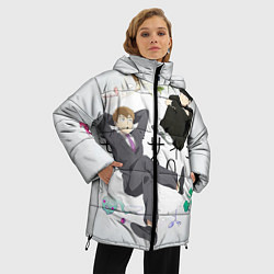 Куртка зимняя женская Моб и учитель Рейген Аратака, цвет: 3D-черный — фото 2