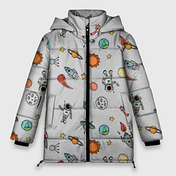 Женская зимняя куртка Космический астронавт