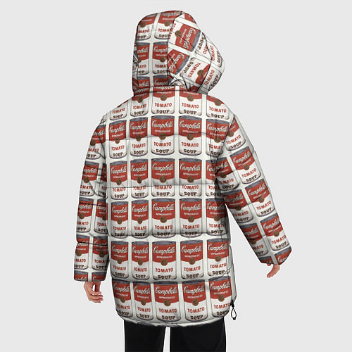 Женская зимняя куртка Суп как искусство / 3D-Черный – фото 4