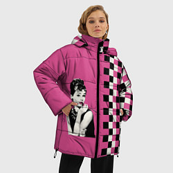 Куртка зимняя женская Энди Уорхолл Одри Хебберн, цвет: 3D-черный — фото 2