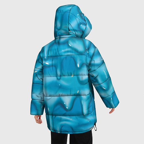 Женская зимняя куртка Скуик и слизь / 3D-Черный – фото 4