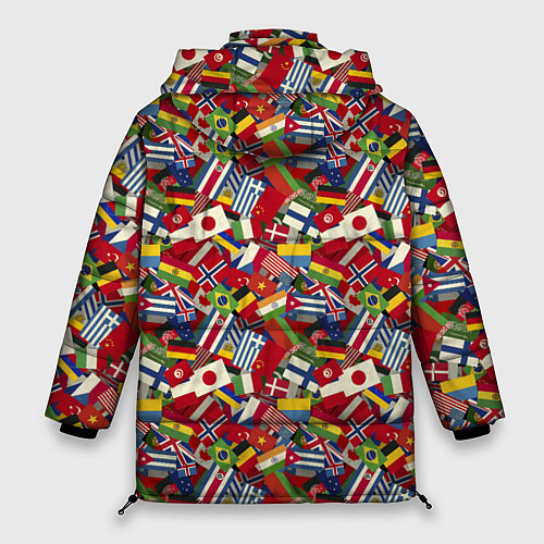 Женская зимняя куртка Страны Мира / 3D-Красный – фото 2