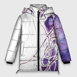 Куртка зимняя женская Фиолетовые нити, цвет: 3D-черный
