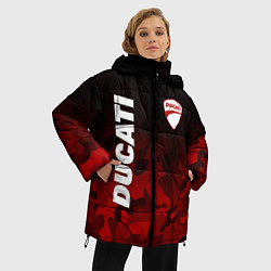 Куртка зимняя женская DUCATI ДУКАТИ КАМУФЛЯЖ, цвет: 3D-черный — фото 2