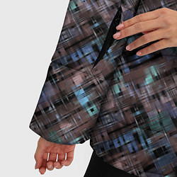 Куртка зимняя женская Коричневый абстрактный узор, цвет: 3D-светло-серый — фото 2