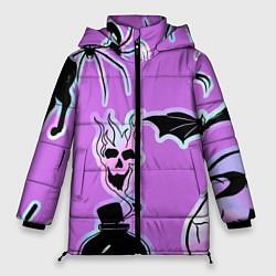 Женская зимняя куртка Зелье смерти,паук-Holographica