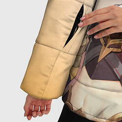 Куртка зимняя женская Genshin Impact, Путешественник, цвет: 3D-светло-серый — фото 2