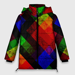 Женская зимняя куртка Яркий геометрический узор