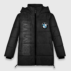 Куртка зимняя женская BMW LOGO AND INSCRIPTION, цвет: 3D-светло-серый