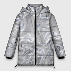 Куртка зимняя женская Голографичная фольга, цвет: 3D-черный