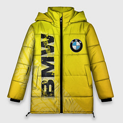 Куртка зимняя женская BMW СЛЕДЫ ШИН БМВ, цвет: 3D-красный