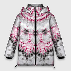Куртка зимняя женская Абстрактный современный фон, цвет: 3D-светло-серый