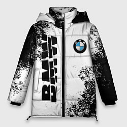 Женская зимняя куртка BMW БМВ РАЗРЕЗАННОЕ ЛОГО