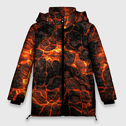 Куртка зимняя женская Горящая лава, цвет: 3D-черный