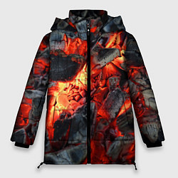 Куртка зимняя женская Древесные угли, цвет: 3D-черный