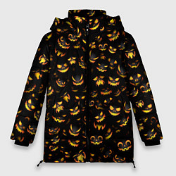 Куртка зимняя женская Ночные монстры, цвет: 3D-черный