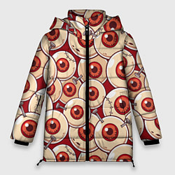 Куртка зимняя женская Zombie Глаза, цвет: 3D-черный