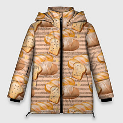 Женская зимняя куртка Выпечка - хлеб и булочки