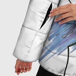 Куртка зимняя женская Агрессивная тыква, цвет: 3D-черный — фото 2