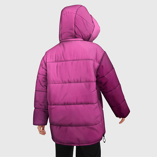 Женская зимняя куртка 067 игра в кальмара / 3D-Черный – фото 4