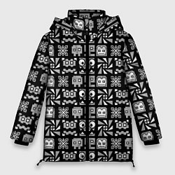 Куртка зимняя женская Geometry Dash: Cubes, цвет: 3D-красный