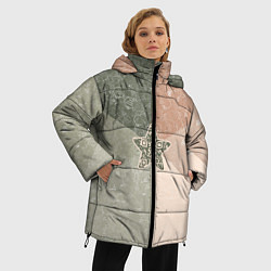 Куртка зимняя женская Звезда на фоне АПВ 6 1 2, цвет: 3D-черный — фото 2