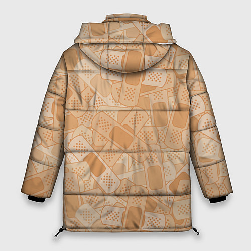 Женская зимняя куртка Просто пластыри / 3D-Светло-серый – фото 2