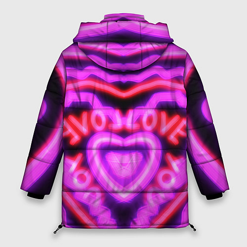 Женская зимняя куртка Lover love / 3D-Красный – фото 2