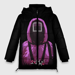 Куртка зимняя женская Squid Game Square Guy, цвет: 3D-черный