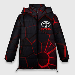 Женская зимняя куртка Тойота 3D плиты с подсветкой