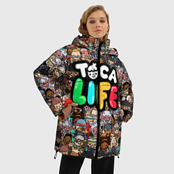 Куртка зимняя женская Toca Life, цвет: 3D-черный — фото 2