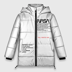 Женская зимняя куртка NASA БЕЛАЯ ФОРМА