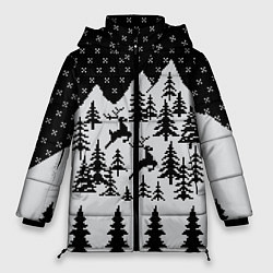 Женская зимняя куртка Северные Олени в Горах