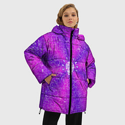 Куртка зимняя женская Лампочка на фоне АПВ 12 2 7 7, цвет: 3D-черный — фото 2