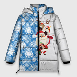 Куртка зимняя женская Подарок от Санты, цвет: 3D-черный