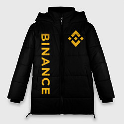 Женская зимняя куртка БИНАНС ЛОГО КАРБОН BINANCE LOGO