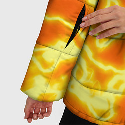 Куртка зимняя женская Огненная вспышка, цвет: 3D-черный — фото 2