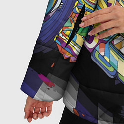 Куртка зимняя женская Бэха в стиле поп-арт, цвет: 3D-светло-серый — фото 2