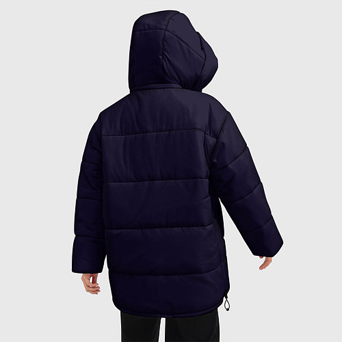 Женская зимняя куртка Чей-то алфавит / 3D-Черный – фото 4