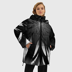 Куртка зимняя женская Абстракция 353-3, цвет: 3D-черный — фото 2