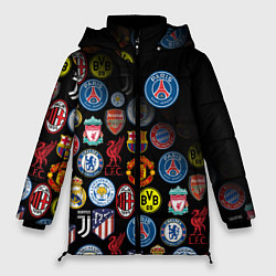 Куртка зимняя женская PSG LOGOBOMBING, цвет: 3D-черный