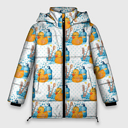 Куртка зимняя женская Утенок чистюля, цвет: 3D-черный