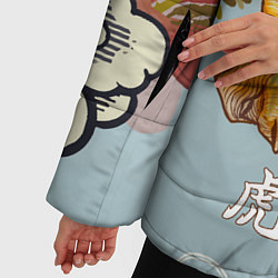 Куртка зимняя женская Китайский тигр Символ 2022 года, цвет: 3D-черный — фото 2