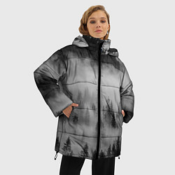 Куртка зимняя женская ТУМАННЫЙ ЛЕС FOREST, цвет: 3D-черный — фото 2